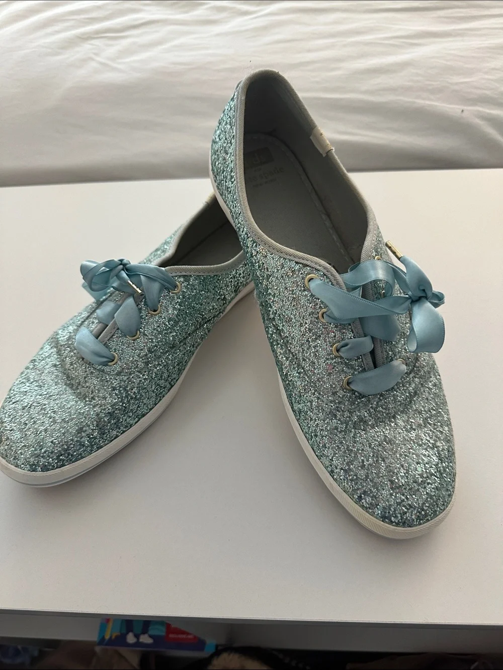 Keds x Kate Spade Aquamarine Glitter Sneakers in Women’s Size 11